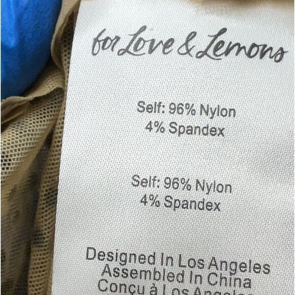 For Love & Lemons Rhinestone Kiara Mesh Shorts XS - Glamorous, Sheer, NWT - Picture 3 of 10